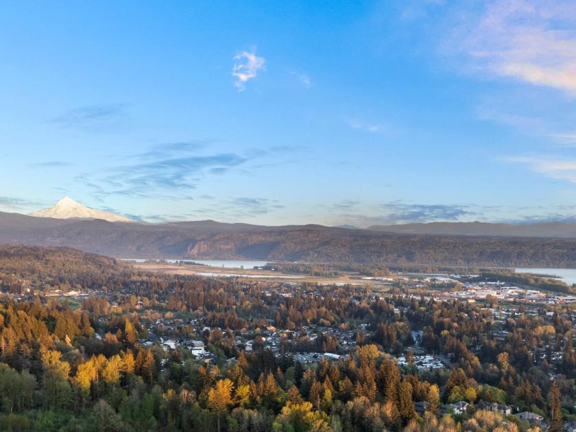 Washougal area near Bluffs at Granite Highlands — Columbia River Gorge views and Mt. Hood